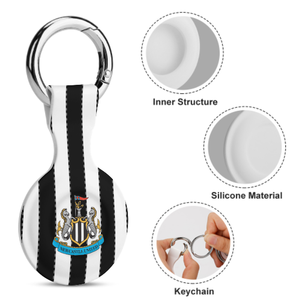 Newcastle United FC 25/26 Home Kit-Inspired Protective Case for Air Tag