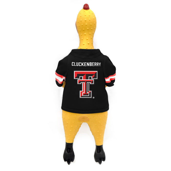 TX Tech Red Raiders Rubber Chicken Pet Toy