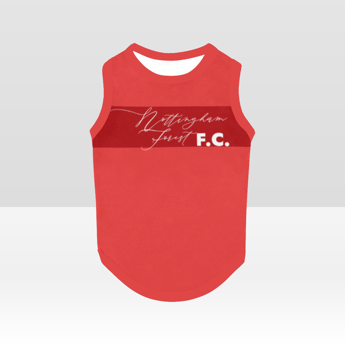 Nottingham Forest FC 25/26 Home Inspired Graphic Pet Tee Shirt (Size M-2x)