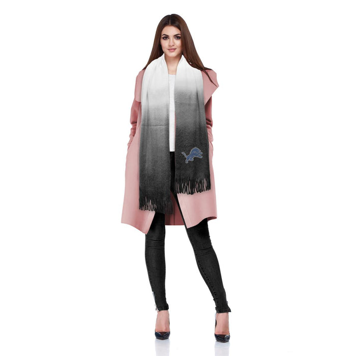 Detroit Lions Dip Dye Scarf