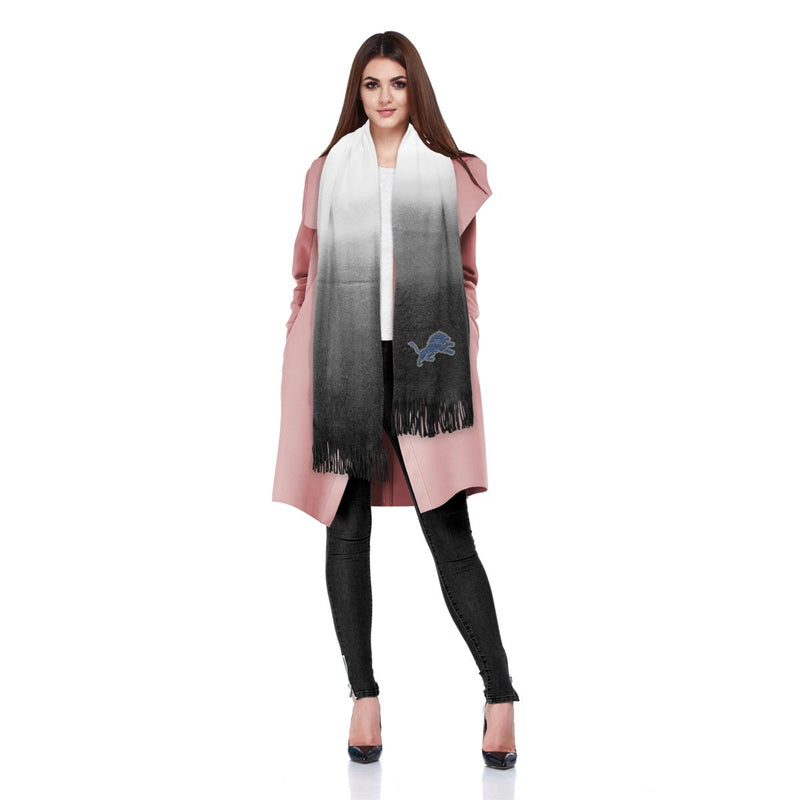 Detroit Lions Dip Dye Scarf