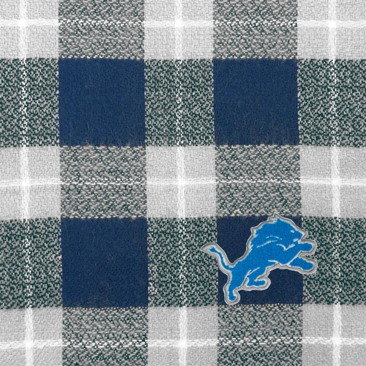 Detroit Lions Plaid Blanket Scarf