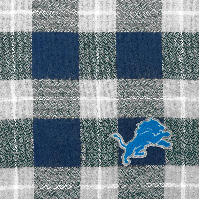 Detroit Lions Plaid Blanket Scarf