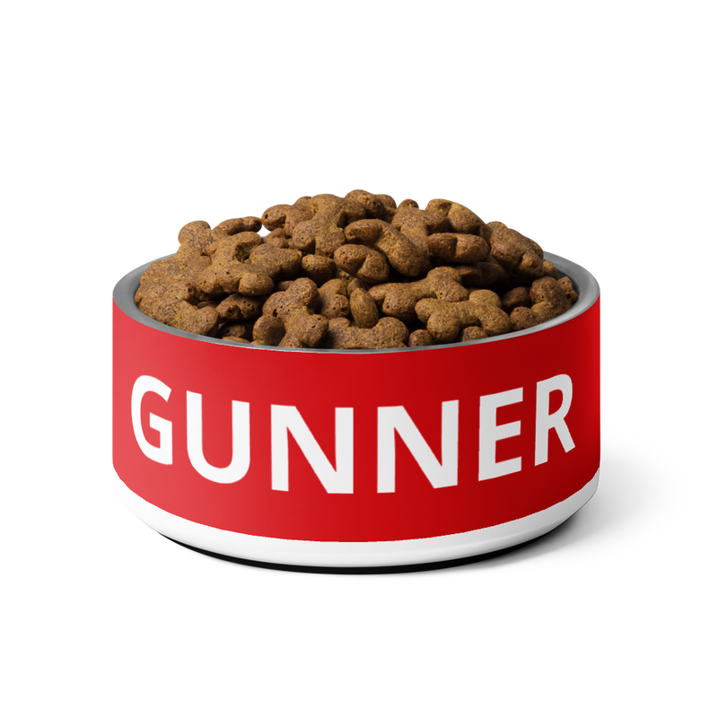 Arsenal FC 24/25 Kit Inspired Pet bowl - Large 32 oz