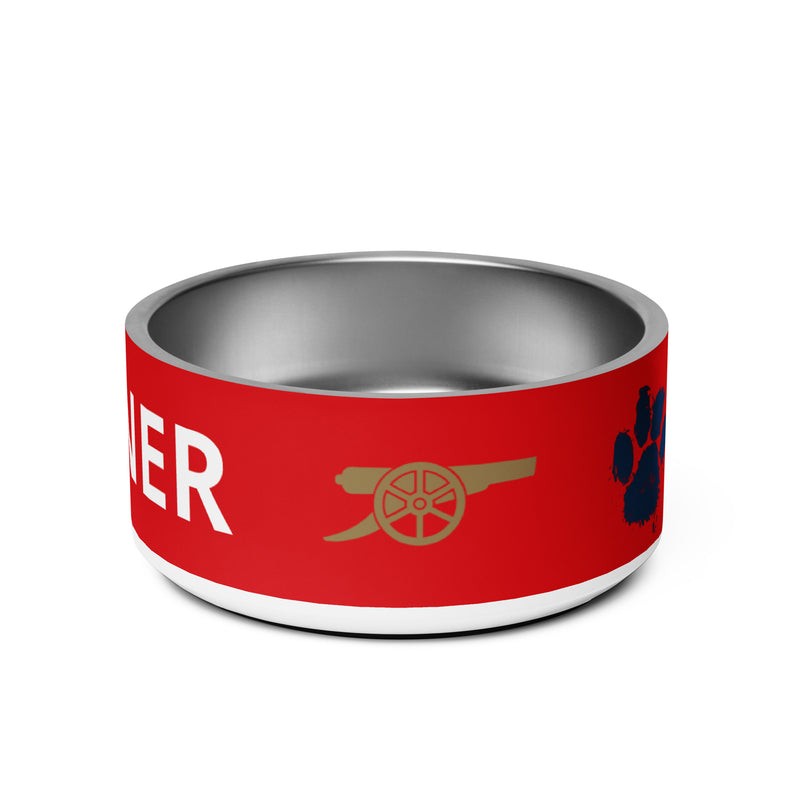 Arsenal FC 24/25 Kit Inspired Pet bowl - Large 32 oz