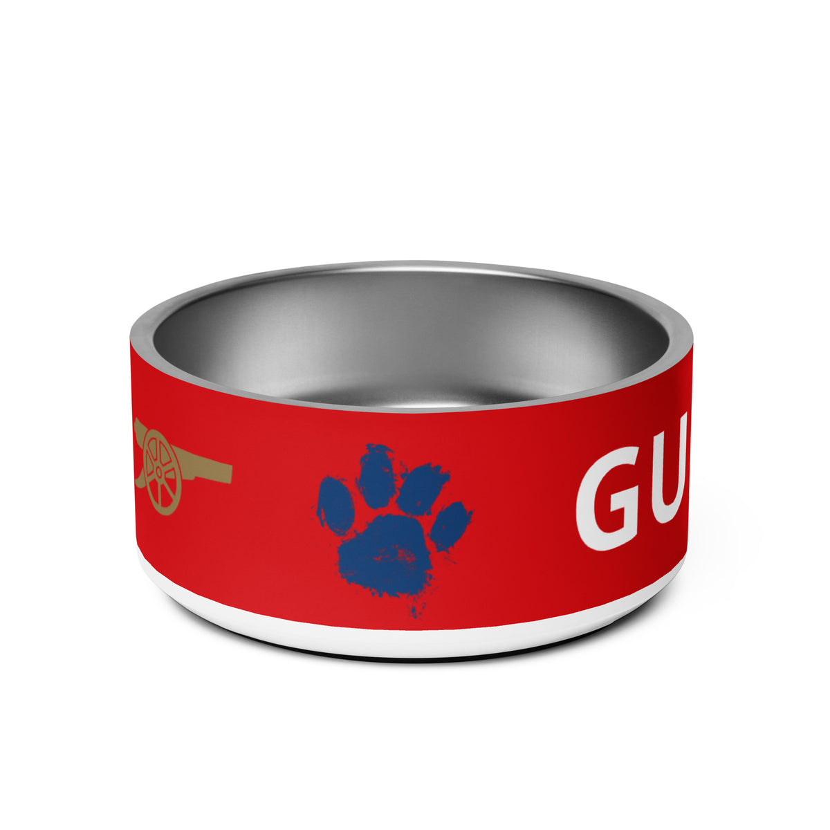 Arsenal FC 24/25 Kit Inspired Pet bowl - Large 32 oz