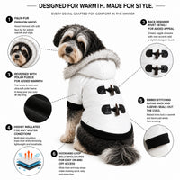 Pet Life ® Aspen Winter-White 3M Insulated Fashion Pet Parka Dog Coat