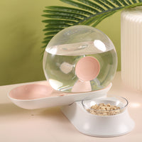 Pet Life ® 'Auto-Myst' Snail Shaped 2-in-1 Automated Gravity Pet Filtered Water Dispenser and Food Bowl