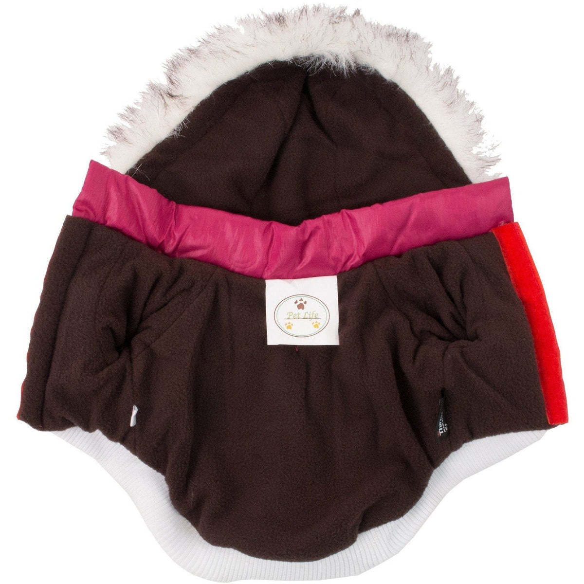 Pet Life ® Classic Metallic Fashion 3M Insulated Dog Coat Parka  w/ Removable Hood