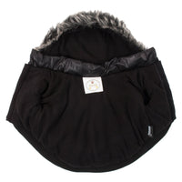 Pet Life ® Classic Metallic Fashion 3M Insulated Dog Coat Parka  w/ Removable Hood