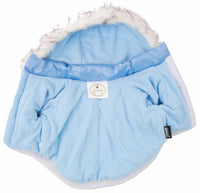 Pet Life ® Classic Metallic Fashion 3M Insulated Dog Coat Parka  w/ Removable Hood
