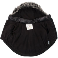Pet Life ® Classic Metallic Fashion 3M Insulated Dog Coat Parka  w/ Removable Hood