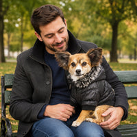 Pet Life ® Classic Metallic Fashion 3M Insulated Dog Coat Parka  w/ Removable Hood