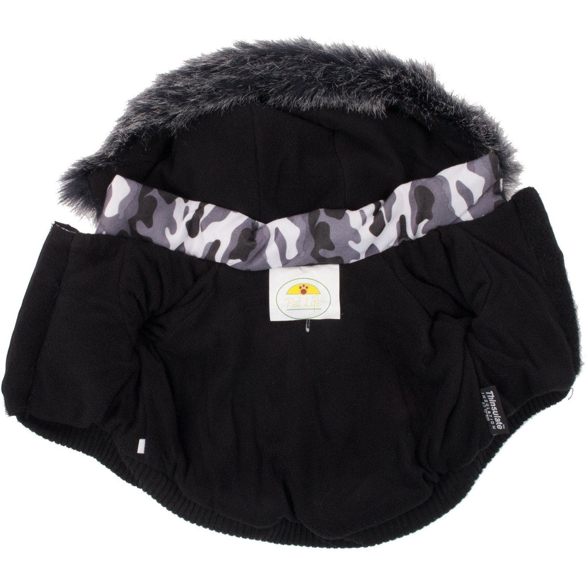 Pet Life ® Classic Metallic Fashion 3M Insulated Dog Coat Parka  w/ Removable Hood