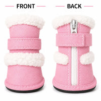 Pet Life ® 'Duggz' 3M Insulated Winter Fashion Dog Shoes Booties - Set of 4