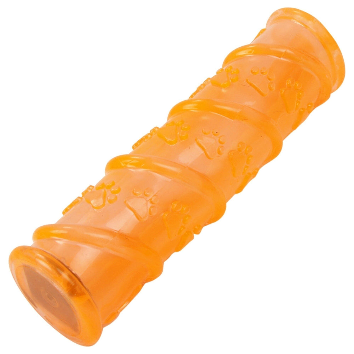 Pet Life ® 'Glow-Stick' TPR and LED Lighting Squeak and Chew Dog Toy