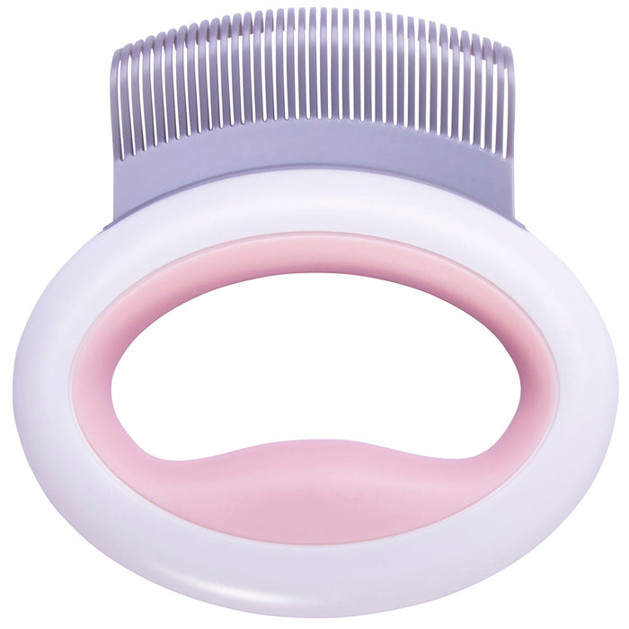 Pet Life ® 'Knuckler' Handheld Travel Flexible Grooming Pet Rake Comb