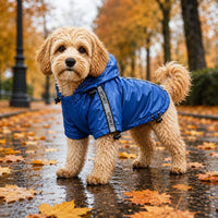 Pet Life ® 'Reflecta-Sport' Multi-Adjustable Reflective Weather-Proof Dog Raincoat w/ Removable Hood
