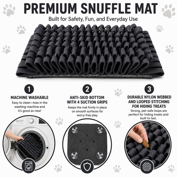 Pet Life ® 'Sniffer Grip' Interactive Anti-Skid Suction Pet Snuffle Mat