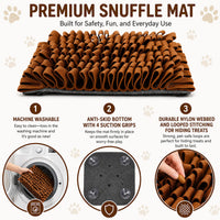 Pet Life ® 'Sniffer Grip' Interactive Anti-Skid Suction Pet Snuffle Mat