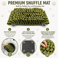 Pet Life ® 'Sniffer Grip' Interactive Anti-Skid Suction Pet Snuffle Mat