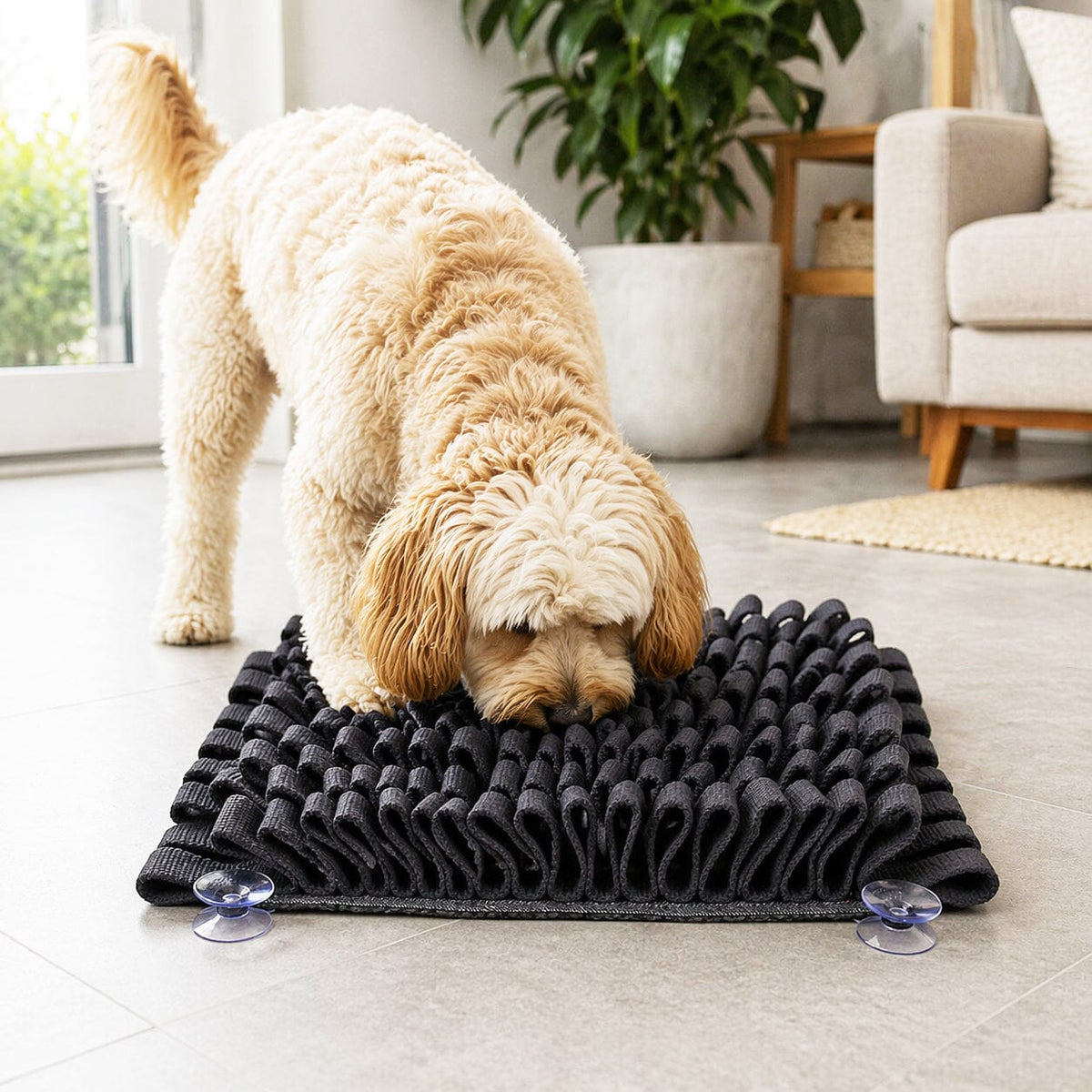 Pet Life ® 'Sniffer Grip' Interactive Anti-Skid Suction Pet Snuffle Mat