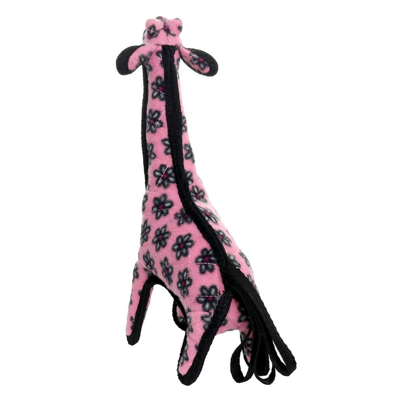 Tuffy Zoo Series - Pink Giraffe Tough Toy