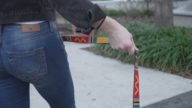 ATWCW Rasta - Mayan Artisan-Handmade Pet Leash