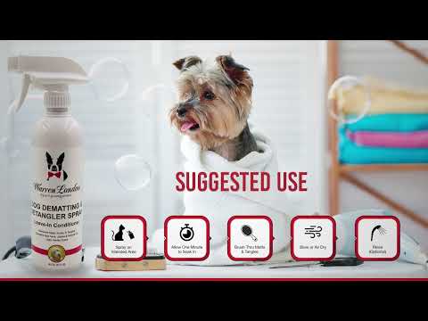 Dog Dematting and Detangler Spray - Leave-In Conditioner