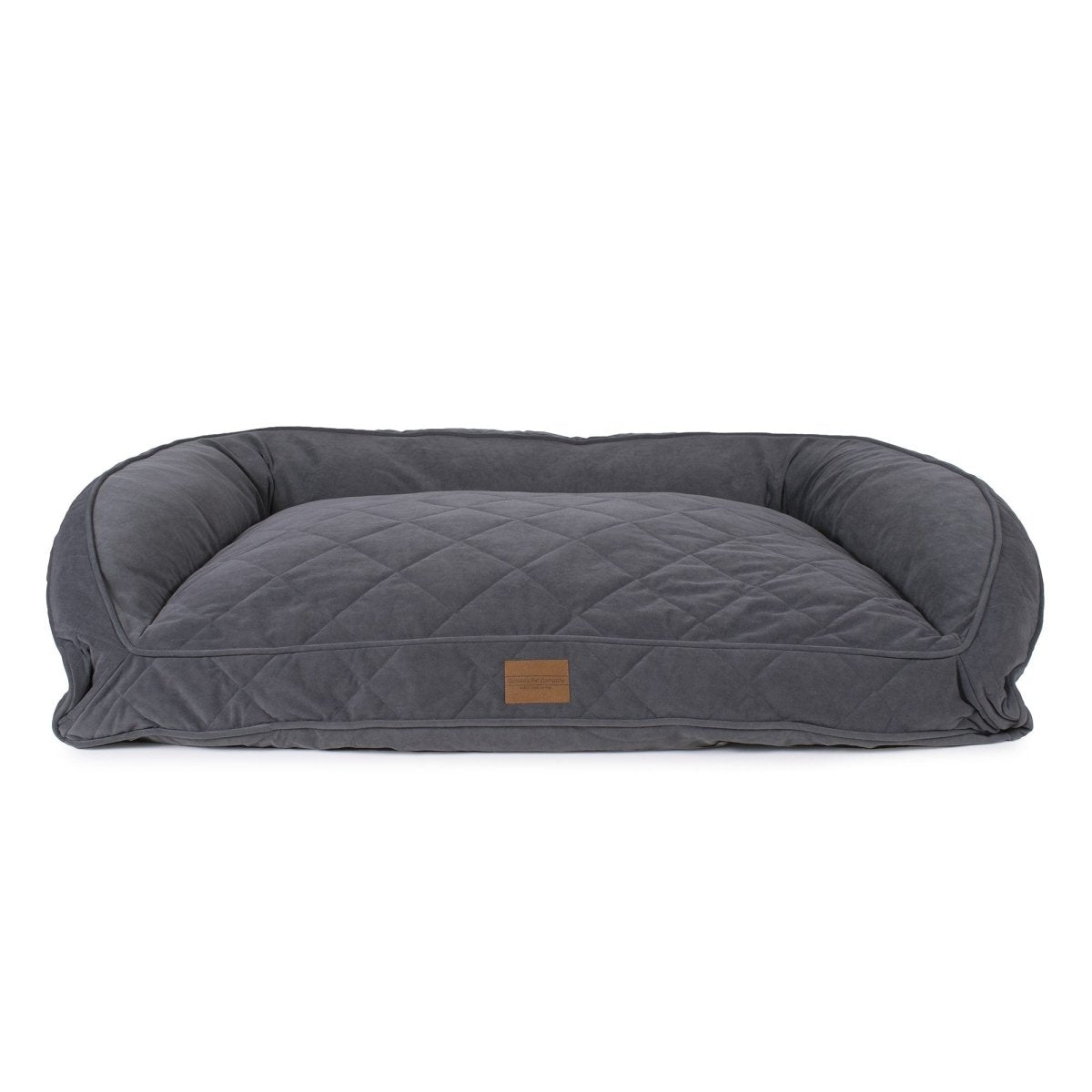 Quilted Microfiber Bolster Dog Bed