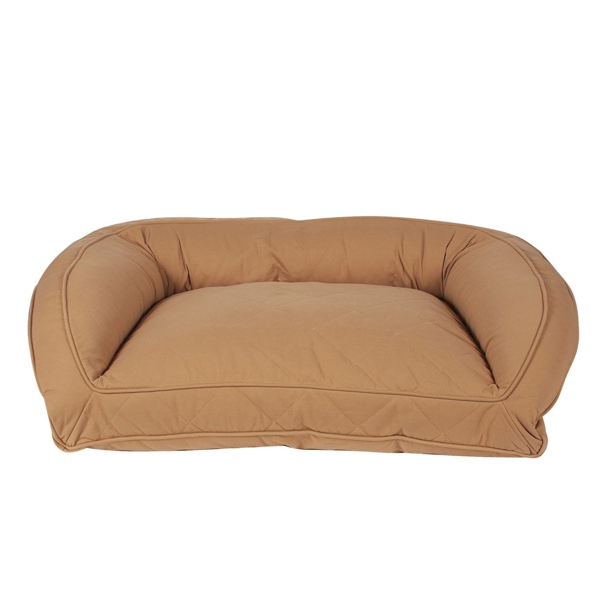 Quilted Microfiber Bolster Dog Bed
