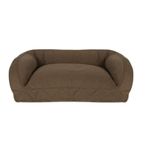 Quilted Microfiber Bolster Dog Bed