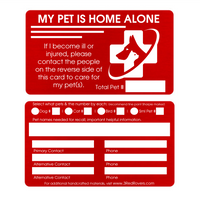 In Case of Emergency Pet Rescue Keychain & Card Set