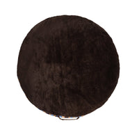 Round Stripe Pet Bed with Fur