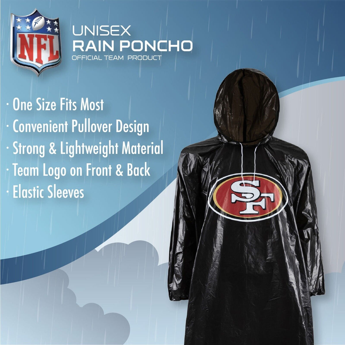 San Francisco 49ers Unisex Basic Poncho