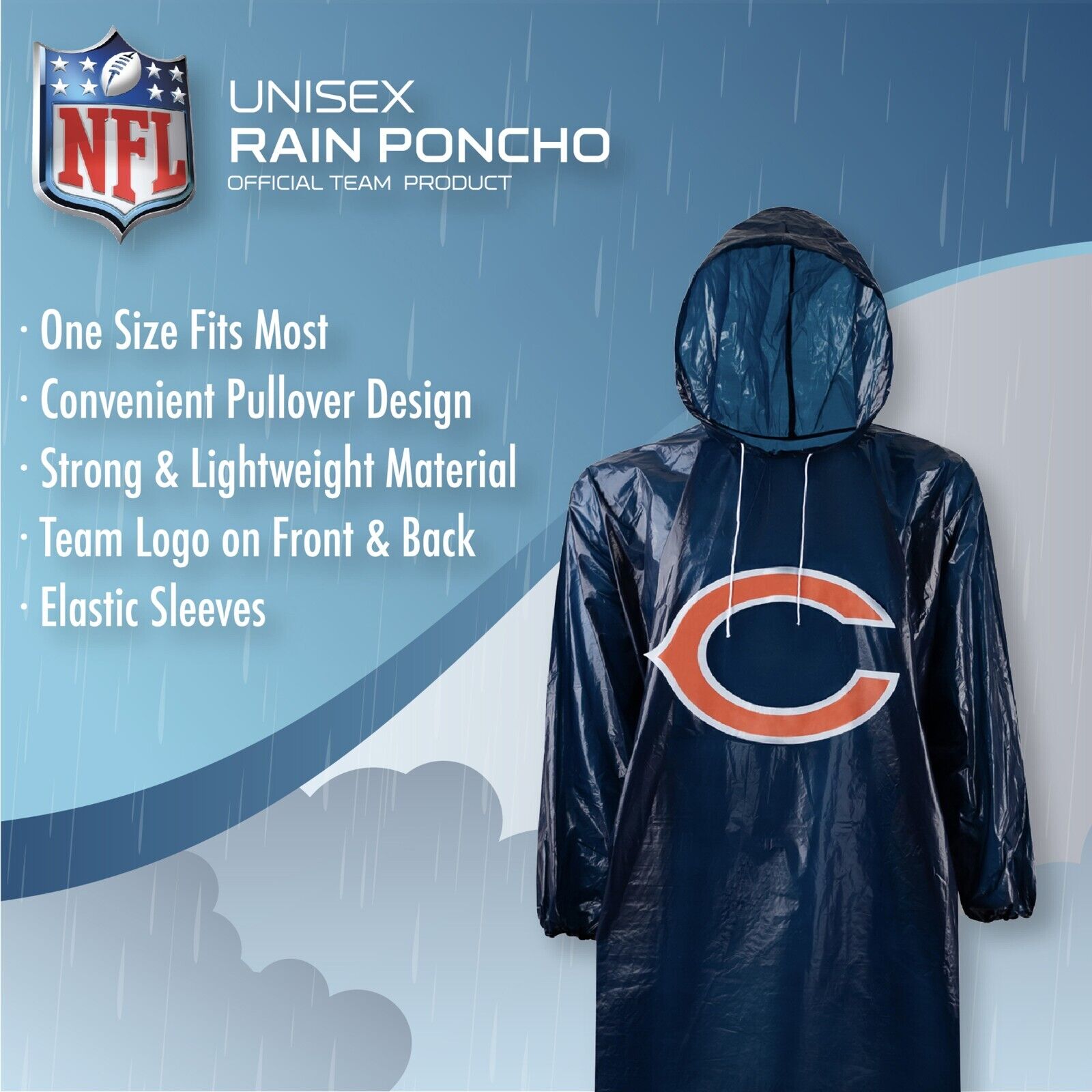 Chicago Bears Hooded online Poncho