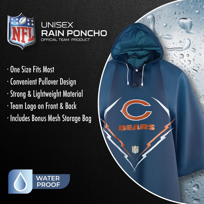 Chicago Bears Unisex Premium Poncho