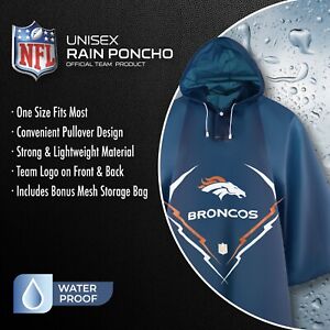 Denver Broncos Hooded popular Poncho