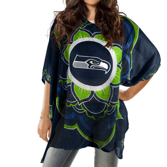 Seattle Seahawks Caftan Flower