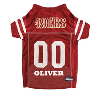 San Francisco 49ers Pet Jersey - 3 Red Rovers