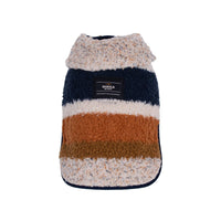 Shinola Brand Stripe Berber Dog Coat Oatmeal