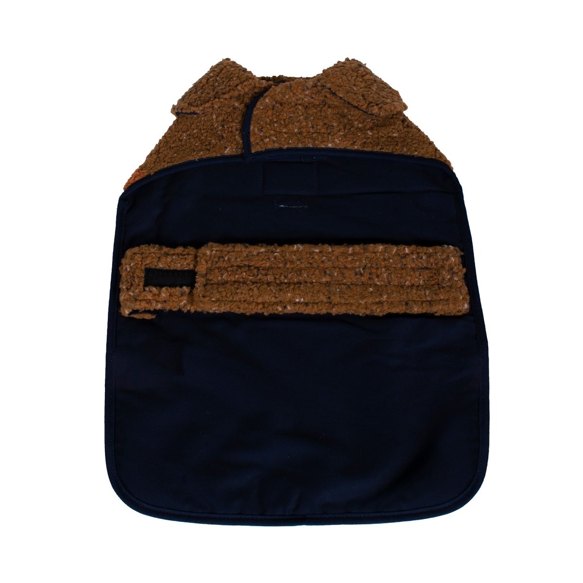 Shinola Brand Stripe Berber Dog Coat Rust