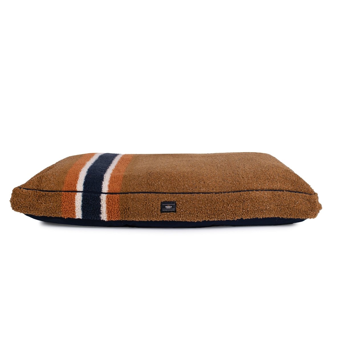 Shinola Brand Stripe Berber Napper Dog Bed