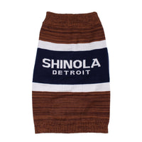 Shinola Brand Stripe Knitted Pet Sweater