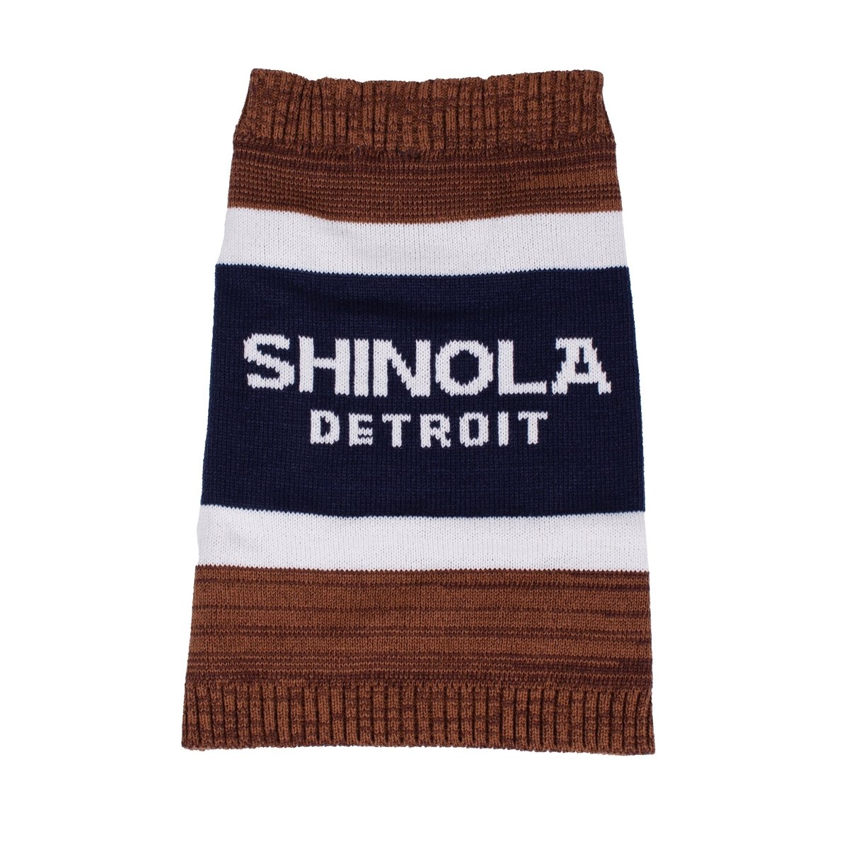 Shinola Brand Stripe Knitted Pet Sweater
