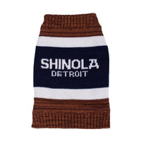 Shinola Brand Stripe Knitted Pet Sweater