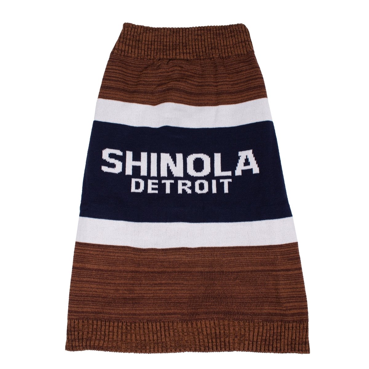 Shinola Brand Stripe Knitted Pet Sweater