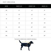 Shinola Brand Stripe Knitted Pet Sweater