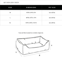 Shinola Brand Stripe Kuddle Berber Dog Bed Rust