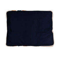 Shinola Brand Stripe Napper Pillow Berber Dog Bed Oatmeal